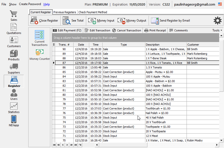 Check Payment Method (Historical)